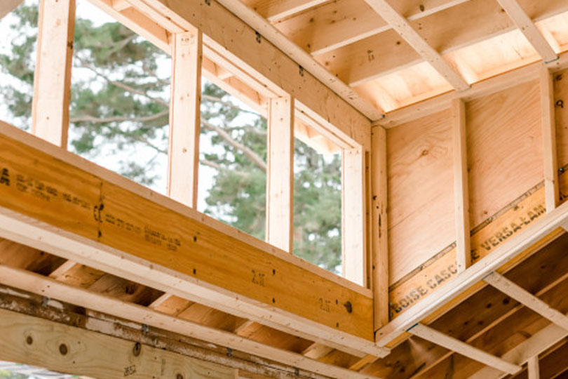 Interior of home under construction